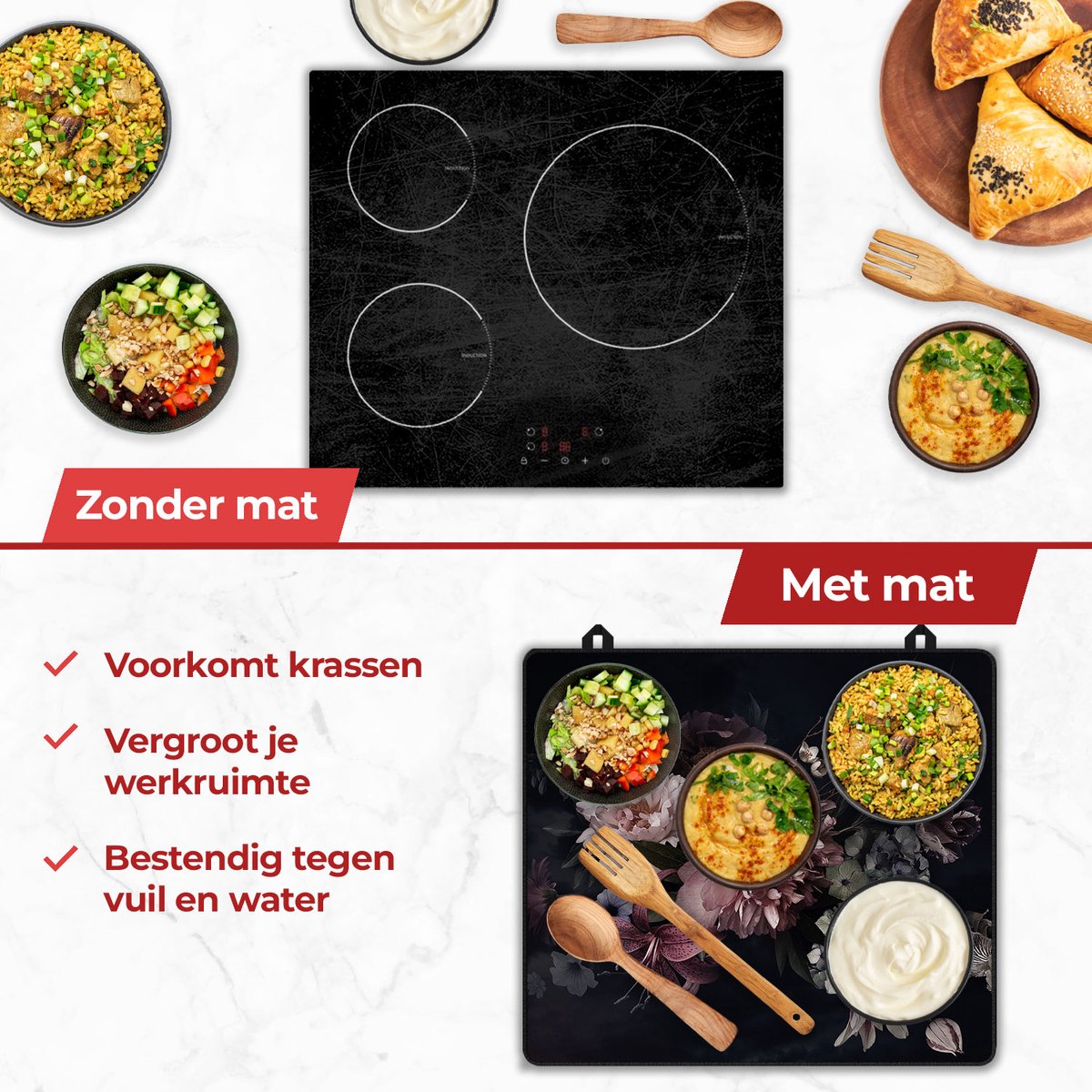 Ventajas de una alfombra de inducción con flores vintage