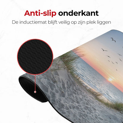 Inductie mat strand en duinen anti slip onderkant